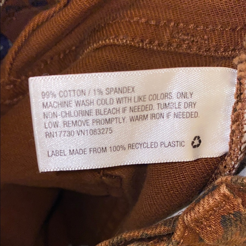 Universal Thread Womens 0/25R Vintsge Straight Leg Jeans Brown Leopard - Picture 4 of 14